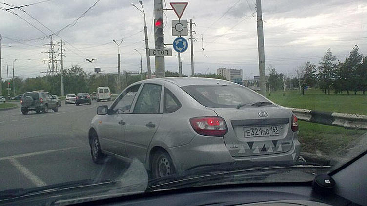 Хэтчбек Lada Granta появился на улицах Тольятти Хэтчбек Lada Granta появился на улицах Тольятти