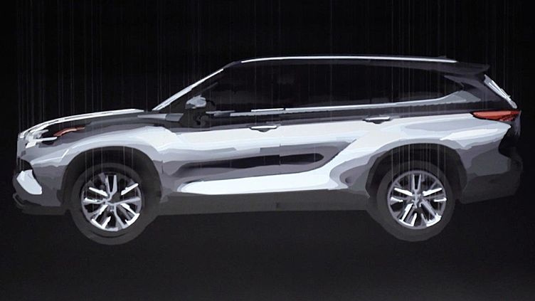 Первое изображение нового Toyota Highlander Первое изображение нового Toyota Highlander
