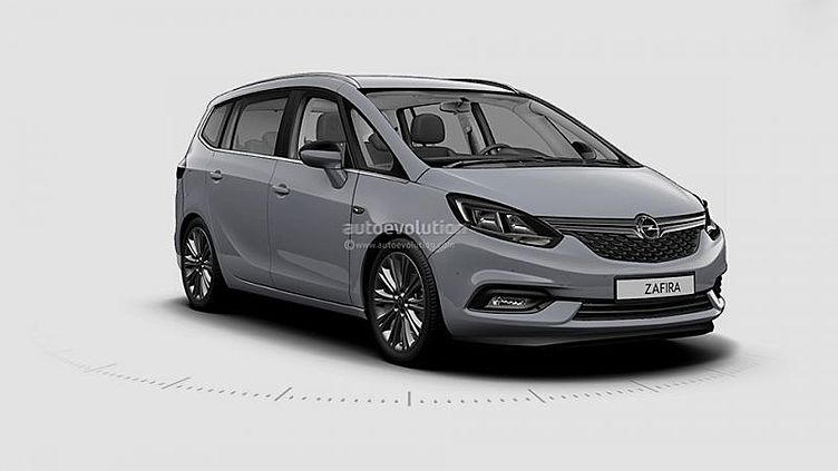 Появились первые изображения обновленного Opel Zafira