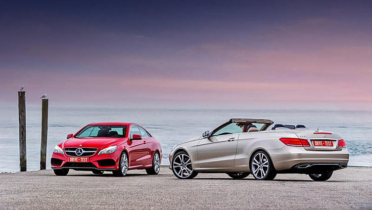 Обгоняем время на купе и кабриолете Mercedes-Benz E-класса Обгоняем время на купе и кабриолете Mercedes-Benz E-класса