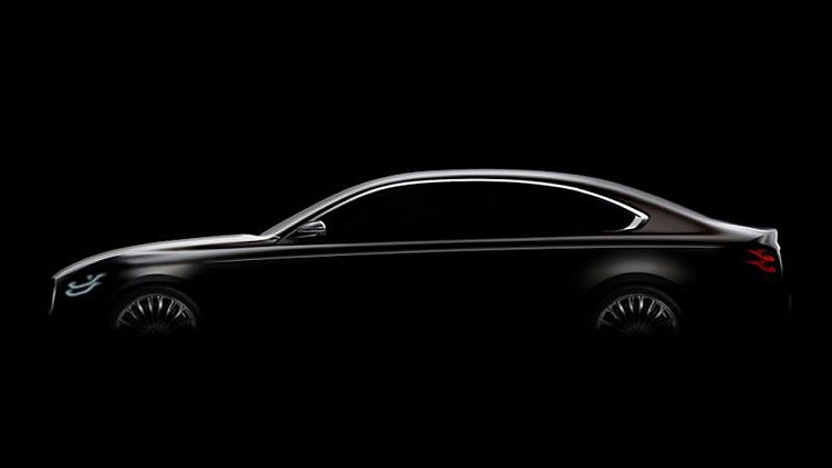 Kia показала силуэт нового флагманского седана Kia показала силуэт нового флагманского седана