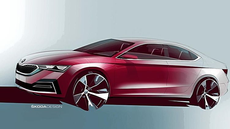 Официальный эскиз новой Skoda Octavia Официальный эскиз новой Skoda Octavia