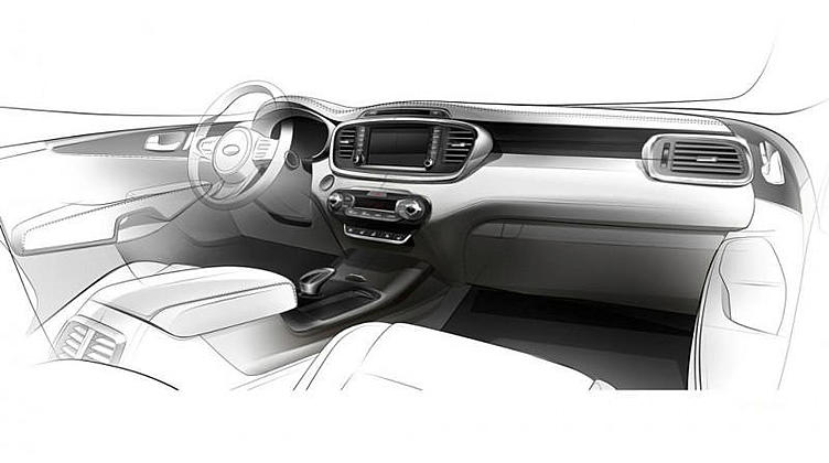 Салон нового Kia Sorento станет качественнее и Салон нового Kia Sorento станет качественнее и