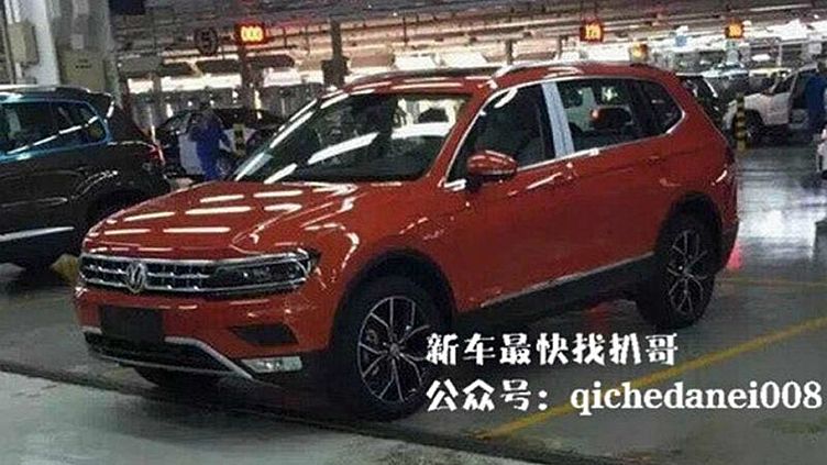 Внешность удлиненного VW Tiguan раскрыли до премьеры