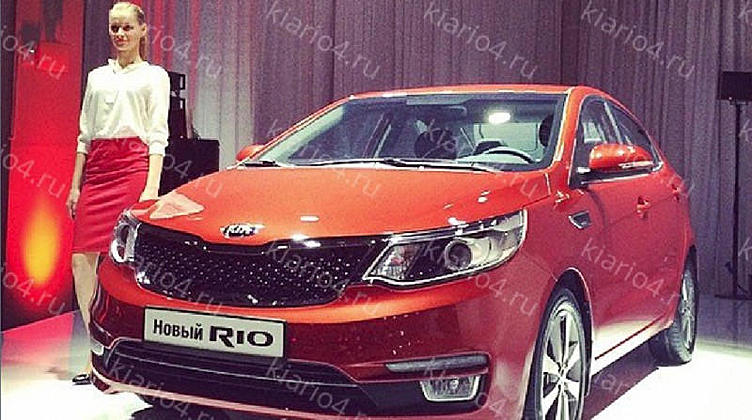 Обновленный Kia Rio показали дилерам Обновленный Kia Rio показали дилерам