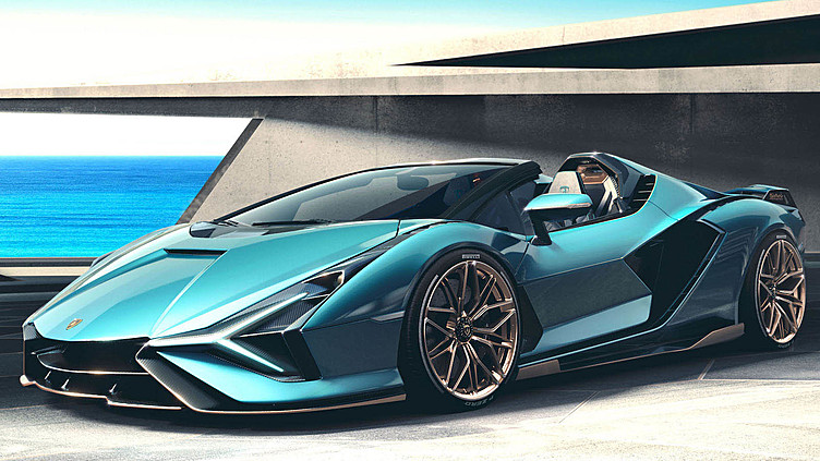 Lamborghini Sian лишился крыши Lamborghini Sian лишился крыши
