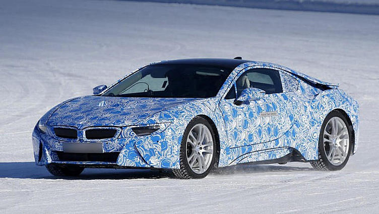 Предсерийный прототип купе BMW i8 пойман на тестах