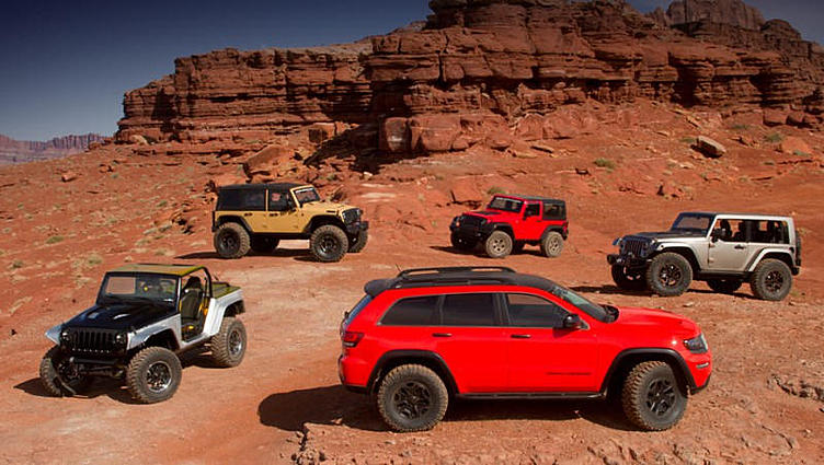 Отделение Mopar показало сразу шесть моделей Jeep