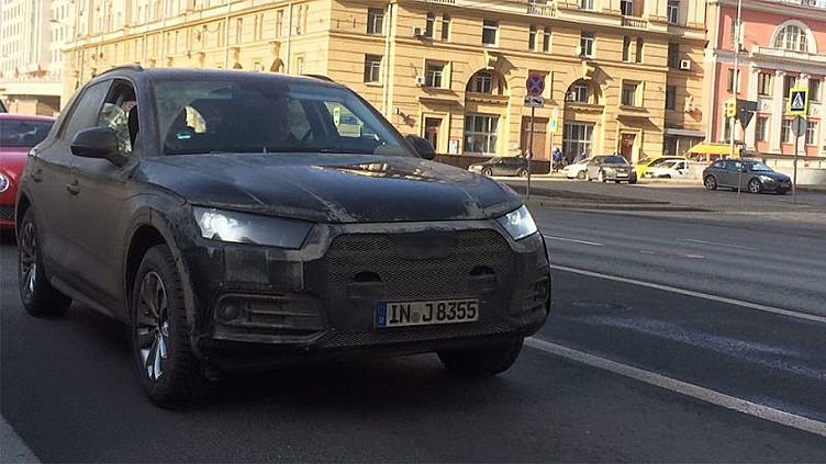 Новый кроссовер Audi сфотографировали на тестах в Москве Новый кроссовер Audi сфотографировали на тестах в Москве