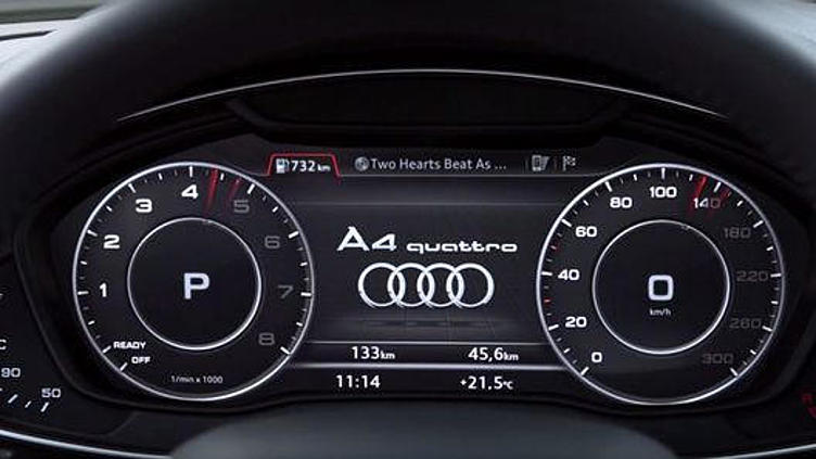 Audi показала цифровую панель приборов для новой А4 Audi показала цифровую панель приборов для новой А4