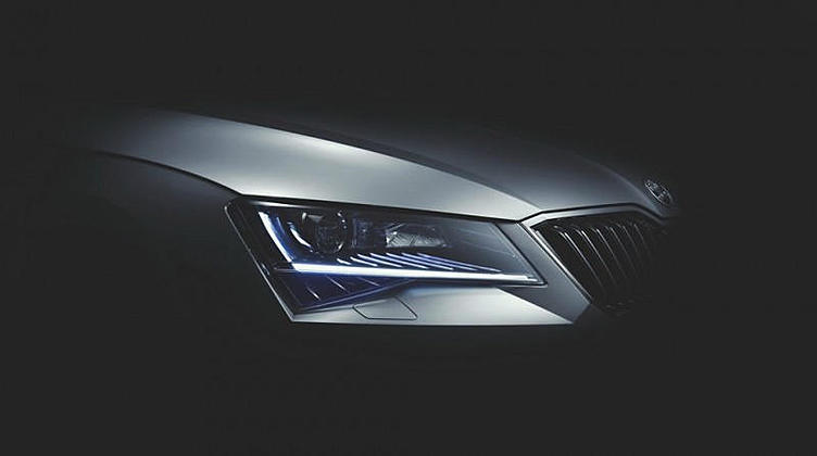Skoda показала финальные зарисовки Superb перед его премьерой