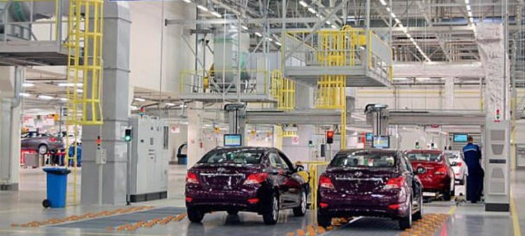 Российский завод Hyundai в 1-ом полугодии увеличил производство на 3% Российский завод Hyundai в 1-ом полугодии увеличил производство на 3%
