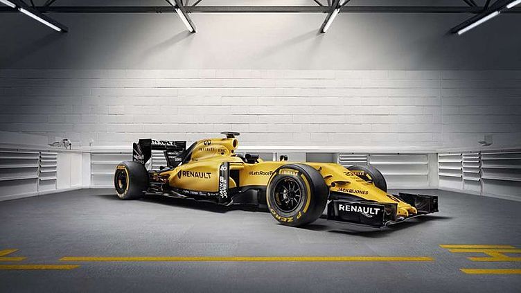 Команда Формулы-1 Renault показала раскраску болида Команда Формулы-1 Renault показала раскраску болида