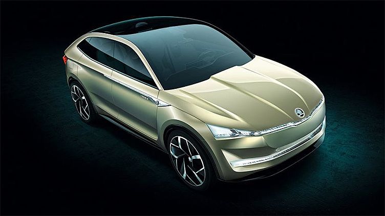 Skoda показала электрический купе-кроссовер Skoda показала электрический купе-кроссовер