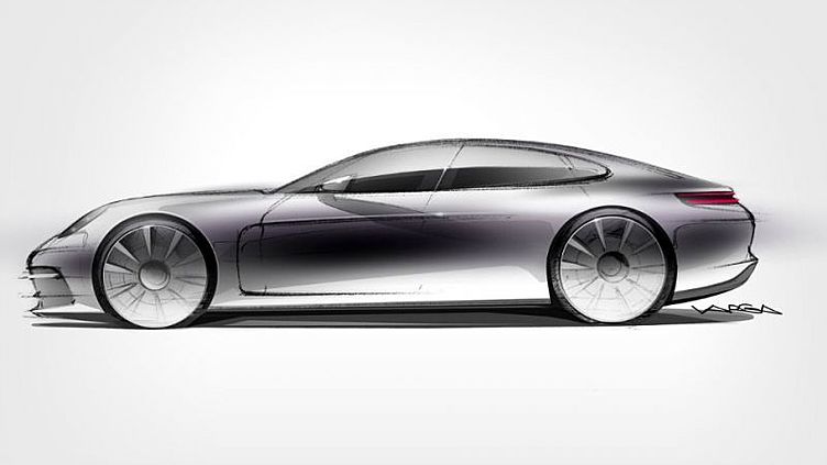 Компания Porsche показала силуэт новой «Панамеры» Компания Porsche показала силуэт новой «Панамеры»