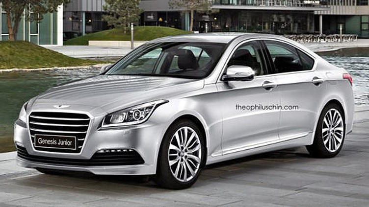 Загадочный седан Hyundai бросят в клетку к BMW 3 серии Загадочный седан Hyundai бросят в клетку к BMW 3 серии