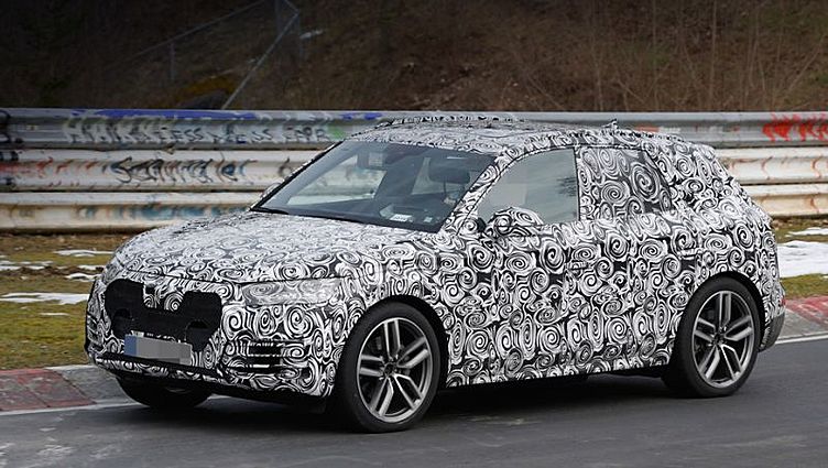 Новый кроссовер Audi Q5 выехал на Нюрбургринг Новый кроссовер Audi Q5 выехал на Нюрбургринг