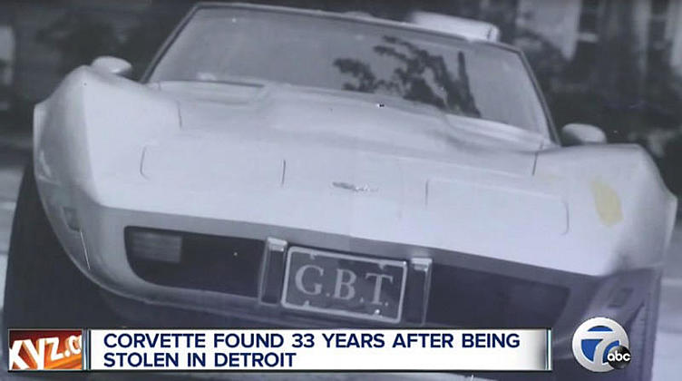 Украденный Chevrolet Corvette вернулся к хозяину через 33 года Украденный Chevrolet Corvette вернулся к хозяину через 33 года