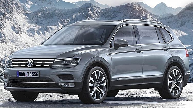 Семиместный Volkswagen Tiguan добрался до европейцев Семиместный Volkswagen Tiguan добрался до европейцев