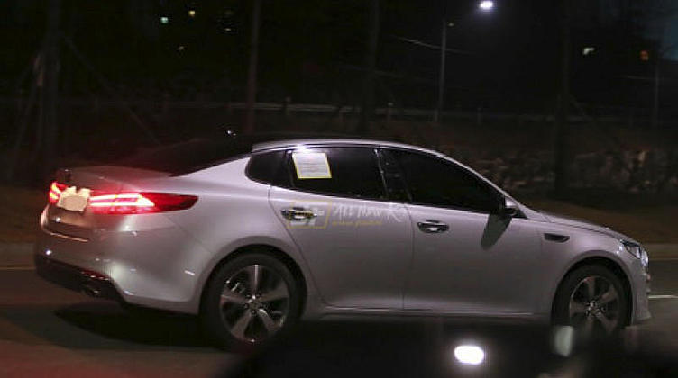 Новая Kia Optima попалась Новая Kia Optima попалась