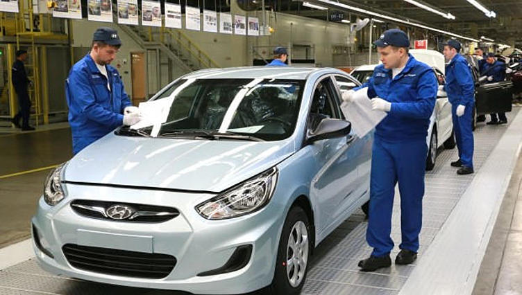 Российский завод Hyundai в I квартале увеличил производство на 3%