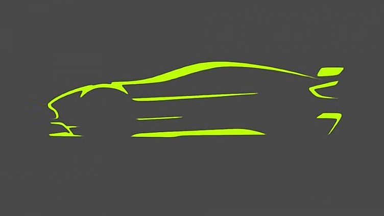 Aston Martin показал силуэт нового трекового купе Aston Martin показал силуэт нового трекового купе