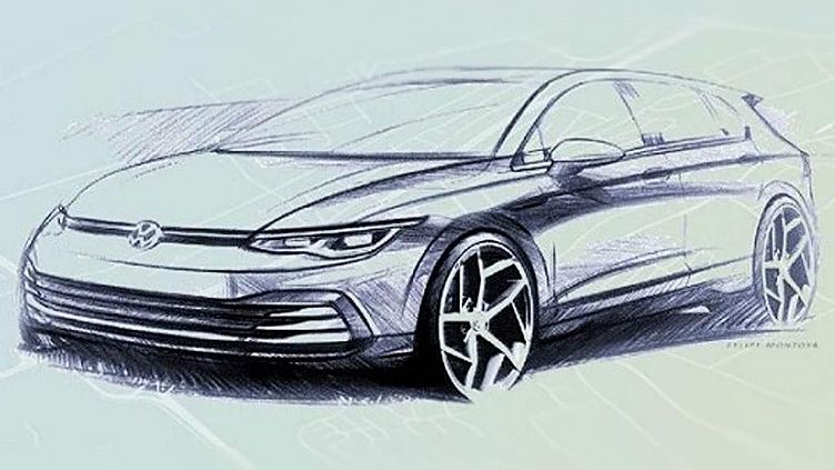 Показан интерьер нового Volkswagen Golf