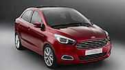 Новый бюджетный седан марки Ford показал личико в Индии