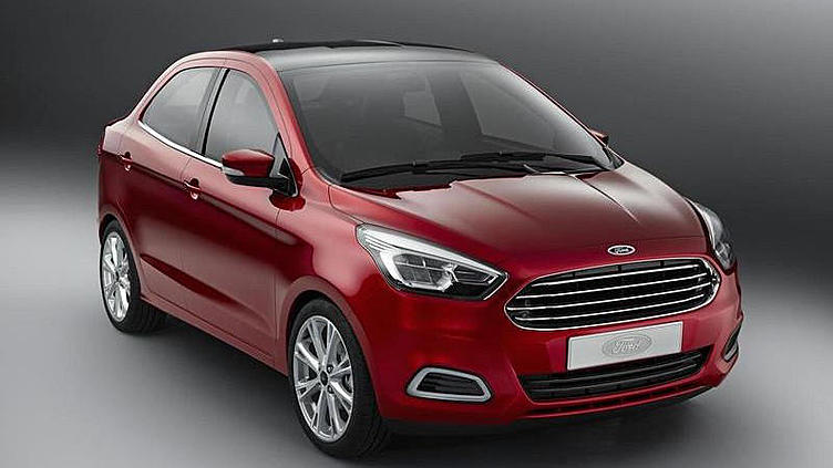 Новый бюджетный седан марки Ford показал личико в Индии