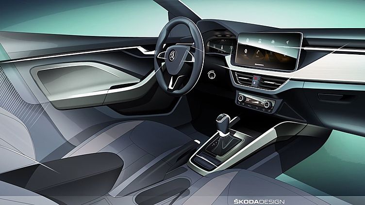 Skoda показала интерьер приемника Rapid Skoda показала интерьер приемника Rapid