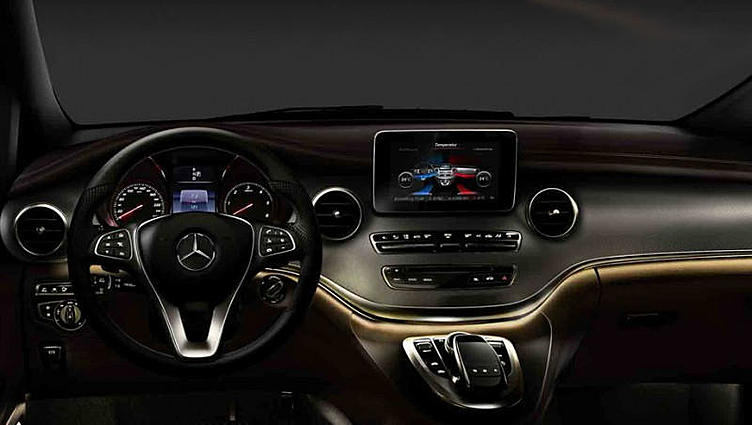 Рассекречен интерьер фургона Mercedes V-класса