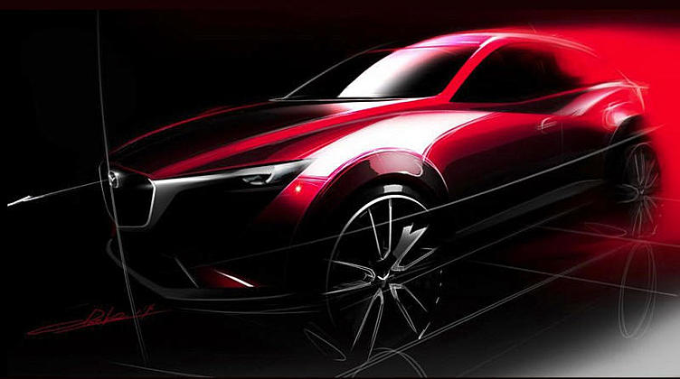 Названа дата дебюта небольшого кроссовера Mazda CX-3