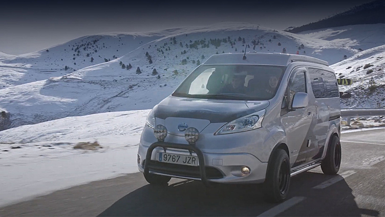 Концепт Nissan e-NV200 Winter Camper разрекламировал опции