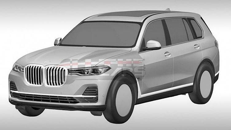 Дизайн серийного BMW X7 раскрыли на патентных изображениях