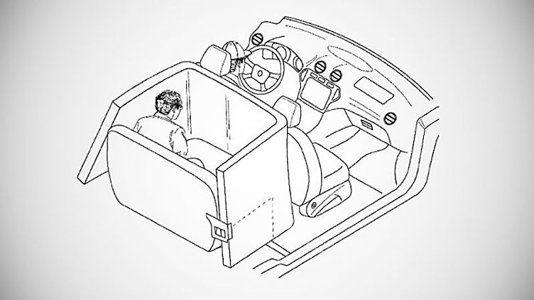 Ford придумал для пассажиров надувную клетку безопасности Ford придумал для пассажиров надувную клетку безопасности