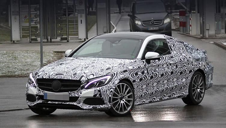 Двухдверка Mercedes-Benz C Coupe раскрыла свой профиль Двухдверка Mercedes-Benz C Coupe раскрыла свой профиль
