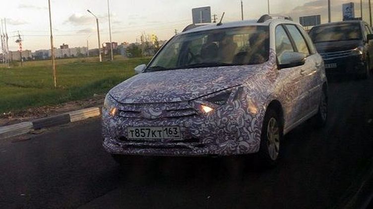 Появилось первое фото универсала Lada Granta