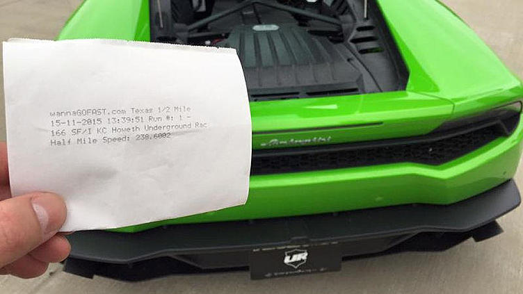 Lamborghini Huracan разогнался за 800 метров до 384 километров в час Lamborghini Huracan разогнался за 800 метров до 384 километров в час