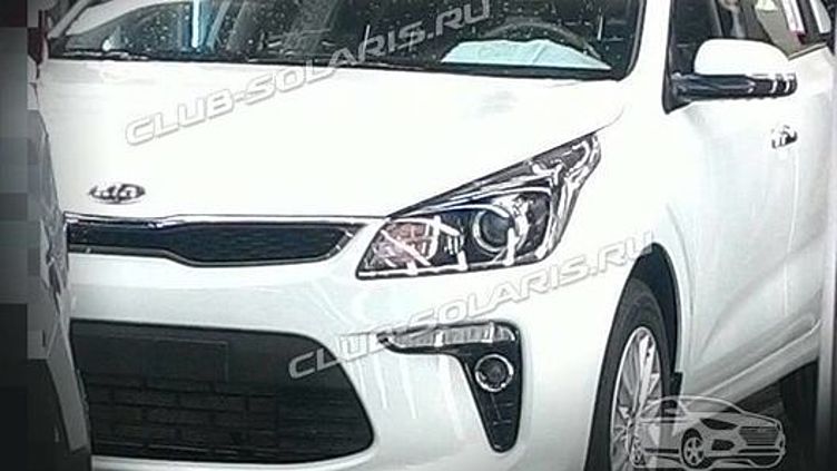 Новый Kia Rio попался без камуфляжа Новый Kia Rio попался без камуфляжа