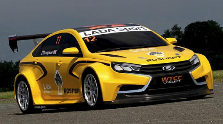Гоночная Lada Vesta отправилась на испытания во Францию