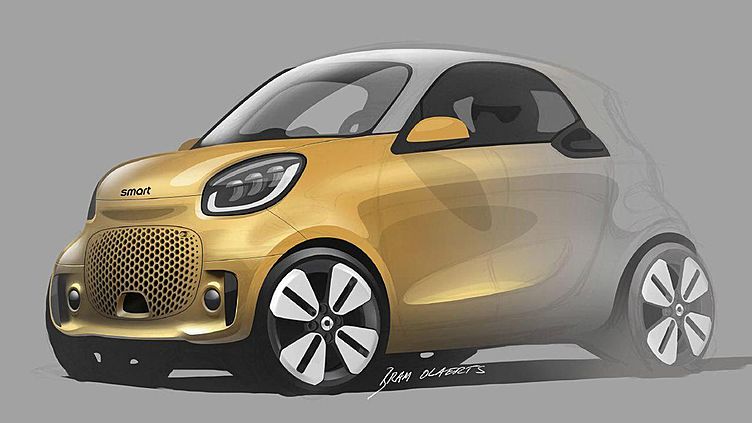 Smart показал тизеры новых ForTwo и ForFour