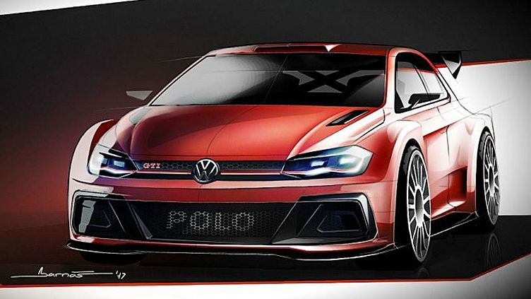 Volkswagen показал первое изображение нового ралли-кара Volkswagen показал первое изображение нового ралли-кара