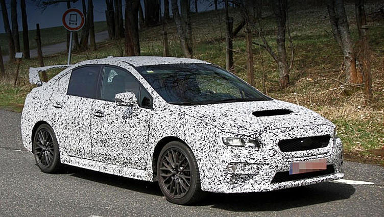 Седан Subaru WRX запечатлели во время дорожных тестов Седан Subaru WRX запечатлели во время дорожных тестов