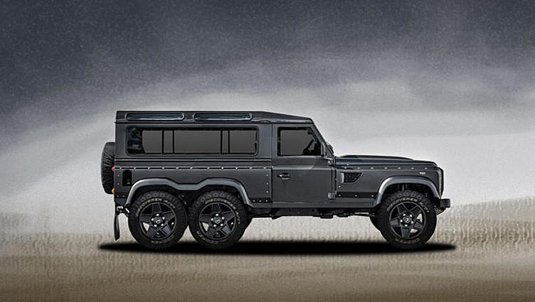 Шестиколёсный Land Rover Defender получил мотор от Корвета Шестиколёсный Land Rover Defender получил мотор от Корвета
