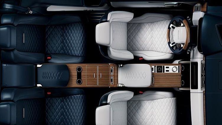 Показан интерьер трехдверного Range Rover Показан интерьер трехдверного Range Rover