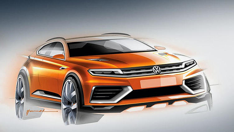 Компания Volkswagen покажет в Шанхае кроссовер CrossBlue Coupe Компания Volkswagen покажет в Шанхае кроссовер CrossBlue Coupe