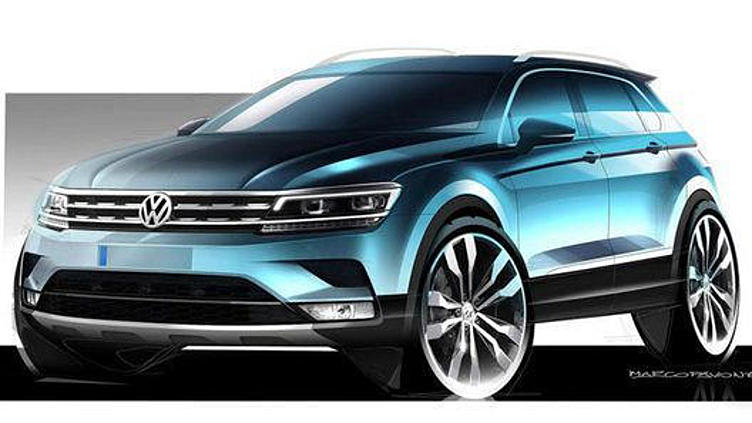 Новый VW Tiguan станет уменьшенной копией Новый VW Tiguan станет уменьшенной копией