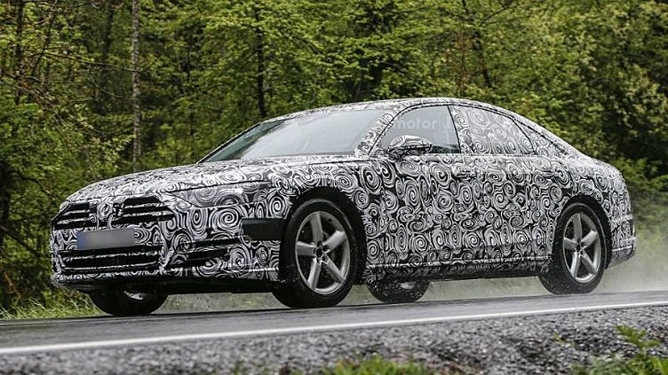 Шпионы впервые сфотографировали Audi A8 нового поколения Шпионы впервые сфотографировали Audi A8 нового поколения