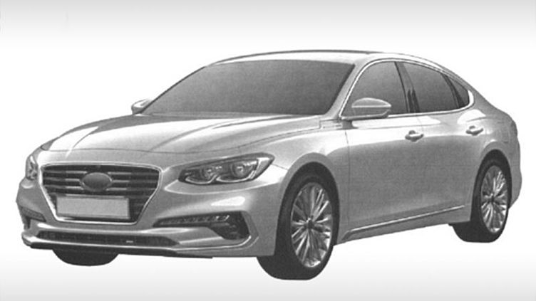 В России запатентовали дизайн большого седана Hyundai Grandeur В России запатентовали дизайн большого седана Hyundai Grandeur