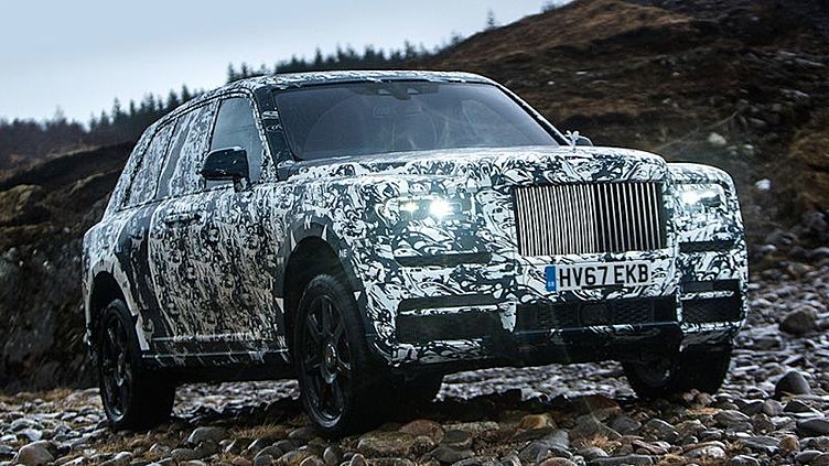 Rolls-Royce покажет финальные испытания внедорожника Cullinan в соцсетях